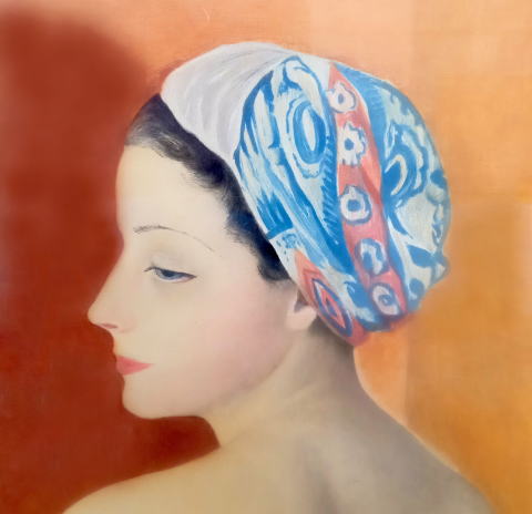 キスリング（KISLING, Moise ）ターバンの裸婦(Nu au Turban)1952年 銅版画